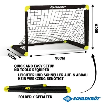 Schildkröt Folding Soccer Goal, Fußballtor für Kinder, für Garten, Beach, Indoor