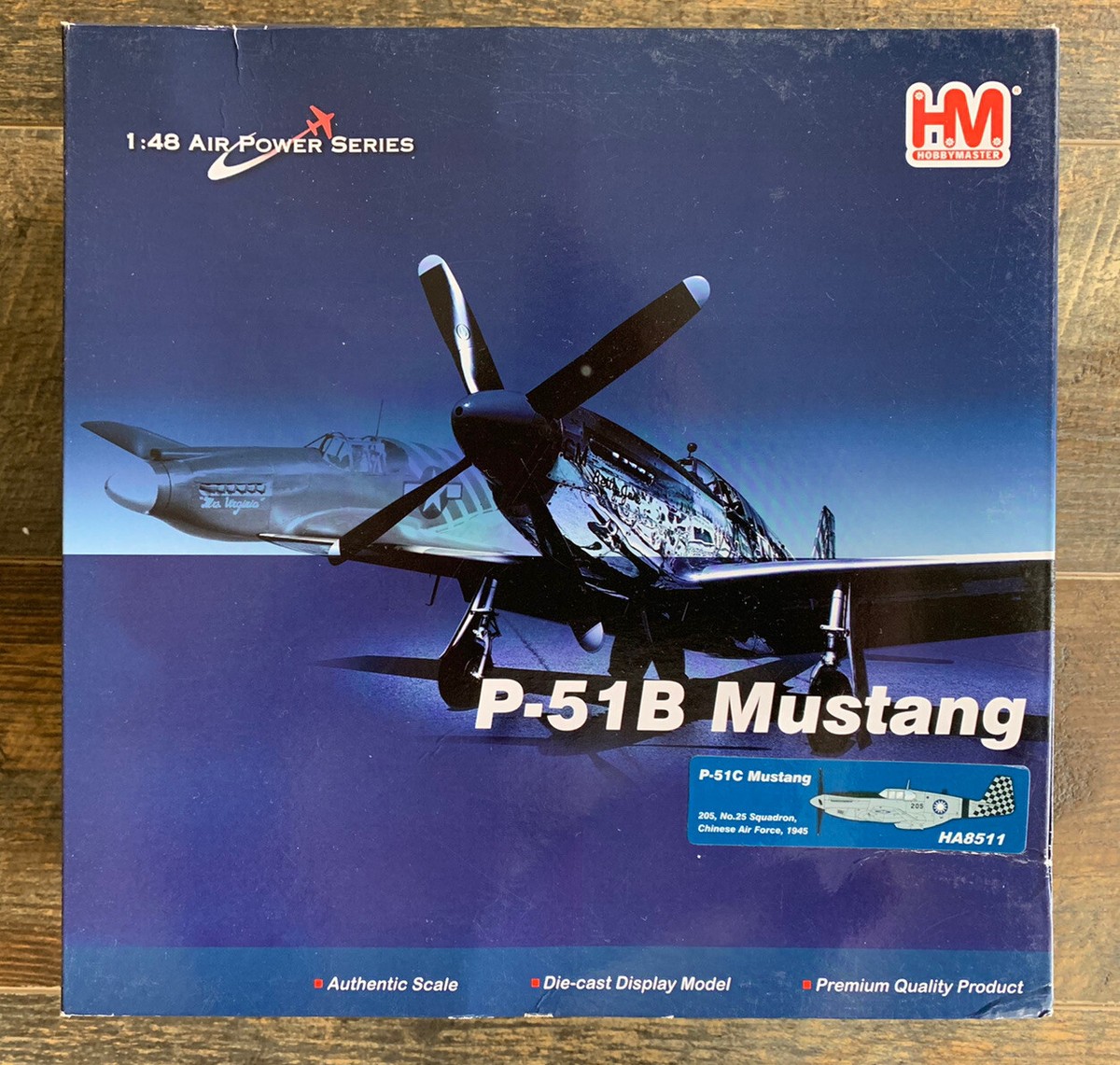 HOBBY MASTER 1:48 scale P-51C MUSTANG No.25 SQN, CHINESE AIR