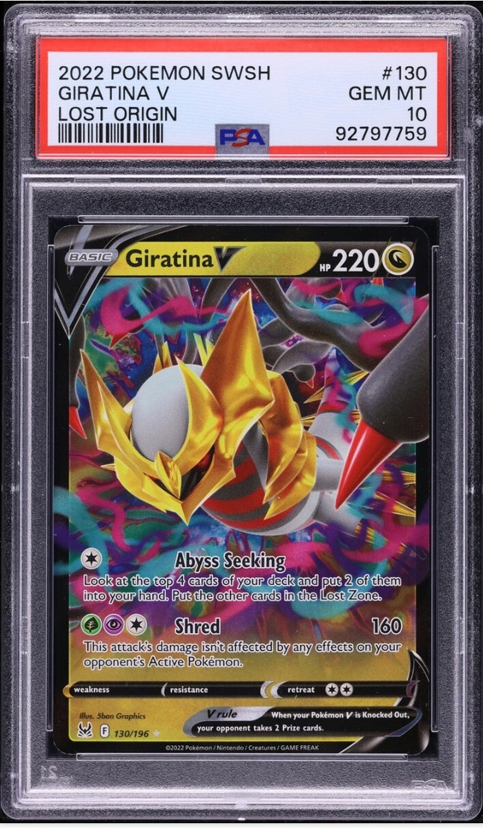 2022 ポケモンカード ファーガーディナ vs ビゴール #243 GEM 2022 Pokemon Sword & Shield Lost Origin Giratina V #130 PSA 10 GEM