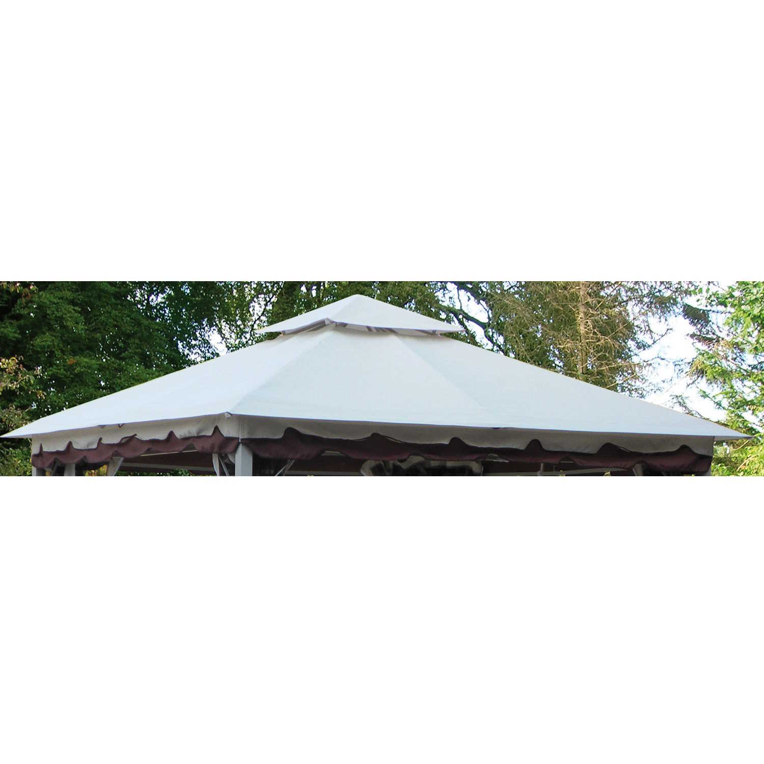 TELO DI COPERTURA RICAMBIO TOP SUPERIORE PER GAZEBO 3x3 IMPERMEABILE CON CUPOLA