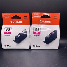 2 Canon CLI-65 Original Inkjet Ink Cartridge - Magenta Pack 4217c002 
