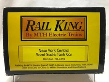 O scale 1997 MTH DC 30-7310 NYC Semi Scale Single Dome Tank Car 3 Rail