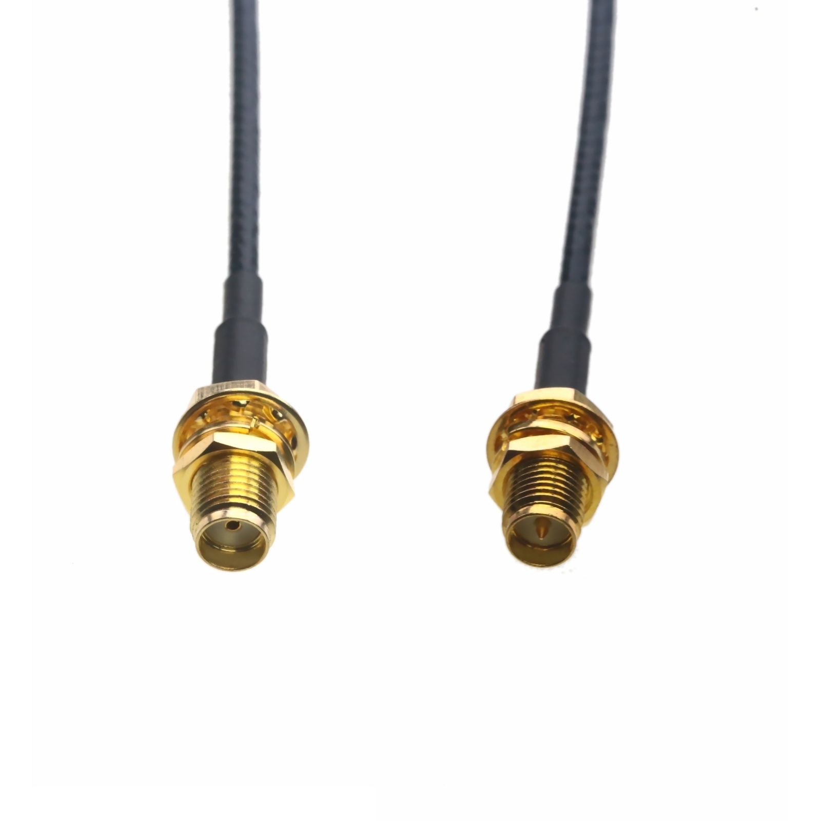 RF Cable RP-SMA to SMA female nut bulkhead RG316 6