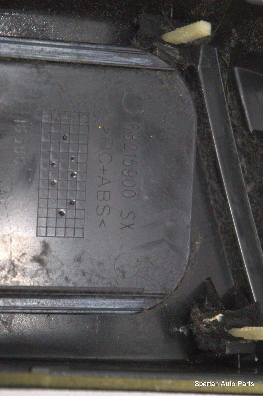 05-12 MASERATI QUATTROPORTE B PILLAR BLACK ALCANTARA LEFT DRIVER SIDE 