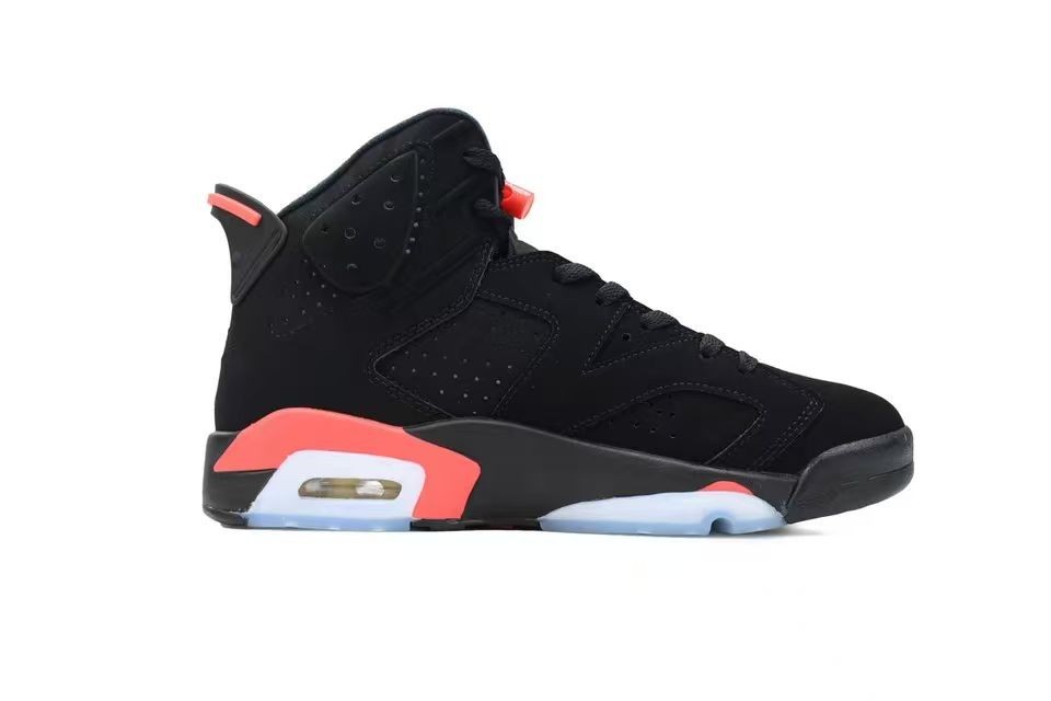シューズ(男性用) NIKE AIR JORDAN 6 RETRO \"INFRARED BLACK NIKE AIR JORDAN 6 RETRO BLACK/INFRARED Men's Black size 29cm