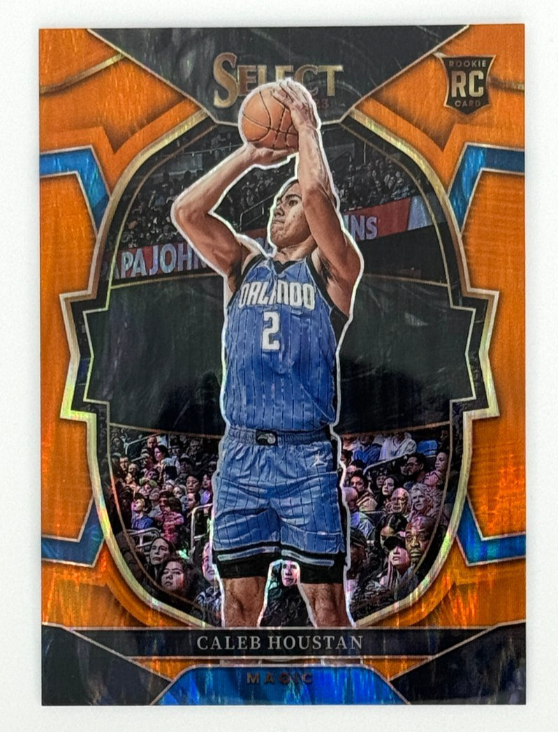 2022-23 Panini Select Caleb Houstan 68 RC Orange Flash Orlando Magic