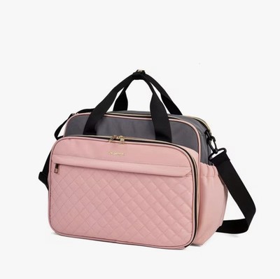 High-Capacity Parent Bag Multi-Functional, Oxford Fabric Diaper Bag with Quilted