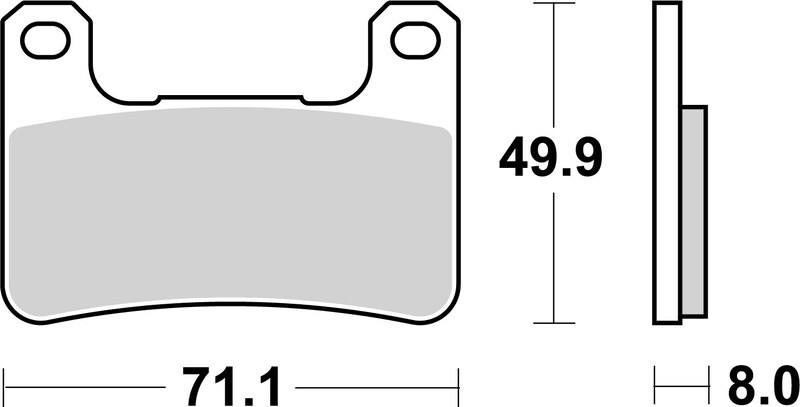 Plaquettes de frein BREMBO route garantissant un freinage stable et puissant