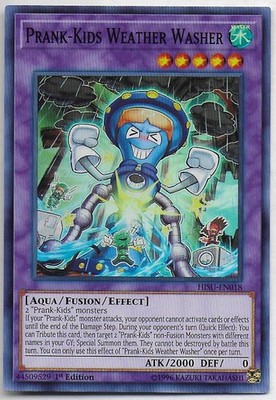 Yu-Gi-Oh! Hidden Summoners PRANK-KIDS WEATHER WASHER SR HISU-EN018