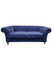 M&S Pennie Buttoned Memory Foam Topper Sofa – 3 Seater (Navy)