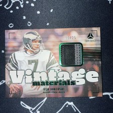 2024 Ron Jaworski Panini Luminance Vintage Materials Relic 5/25 Eagles (MEM)