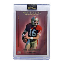Joe Montana 1/1 Wild Card Matte Metal America 250 New Release 2026 SF 49ers HOF