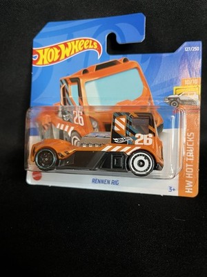 Hot Wheels Rennen Rig Short Card HW Hot Trucks Orange 10/10 127/250 1:64 Scale