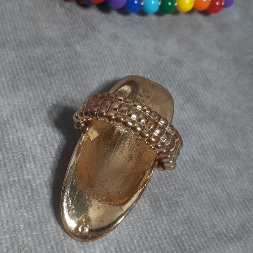 Juego de pendientes arco iris y anillo trasero elástico pendientes con cuentas anillo de metal pintado - Imagen 5 de 11