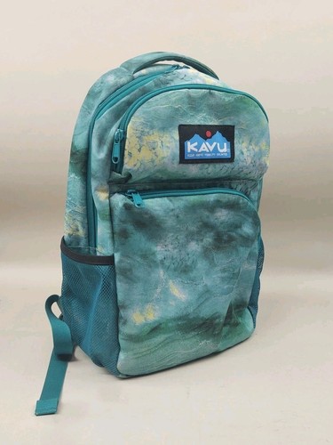KAVU Packwood Backpack Ocean Swirl Good Condition Laptop Sleeve Padded
