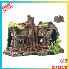 Aquarium Decorations Large Fish Tank Ornament Reptile House Shelter Decor Aquari