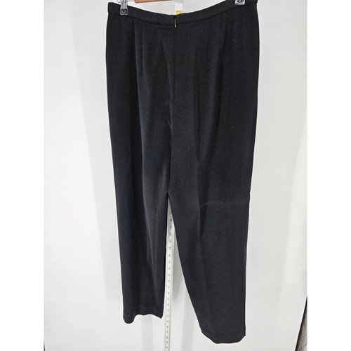Amanda Smith Womens Sz 8 High Waist Straight Leg Dress Pants Solid Black - Picture 2 of 4