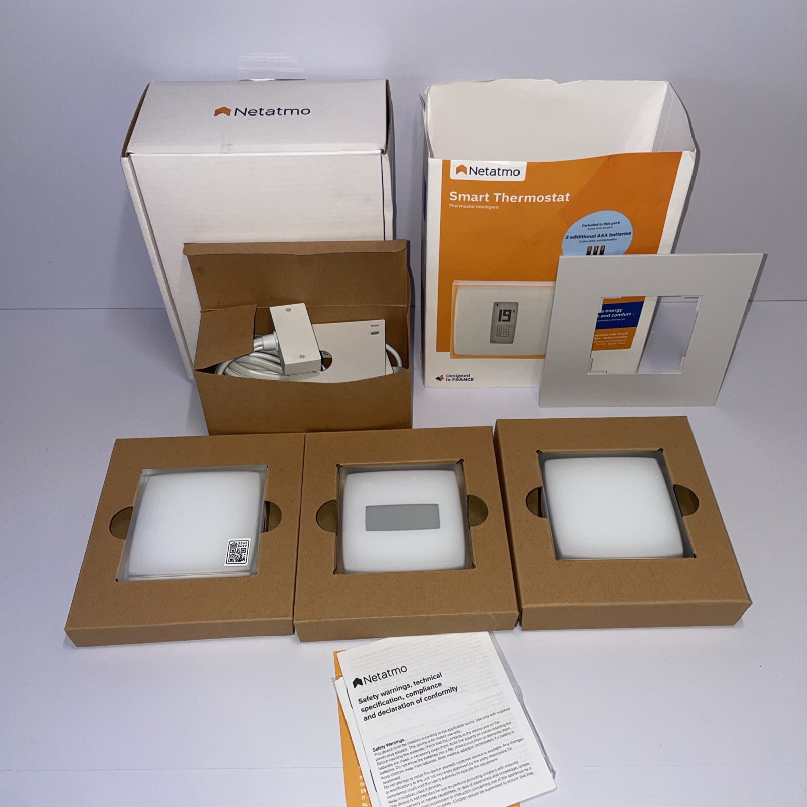 Netatmo Smart WiFi Thermostat NTH01AMZ Energy Saving App Heating Control