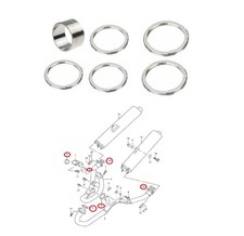 Suzuki TL 1000 S R exhaust manifold connector seal gasket kit