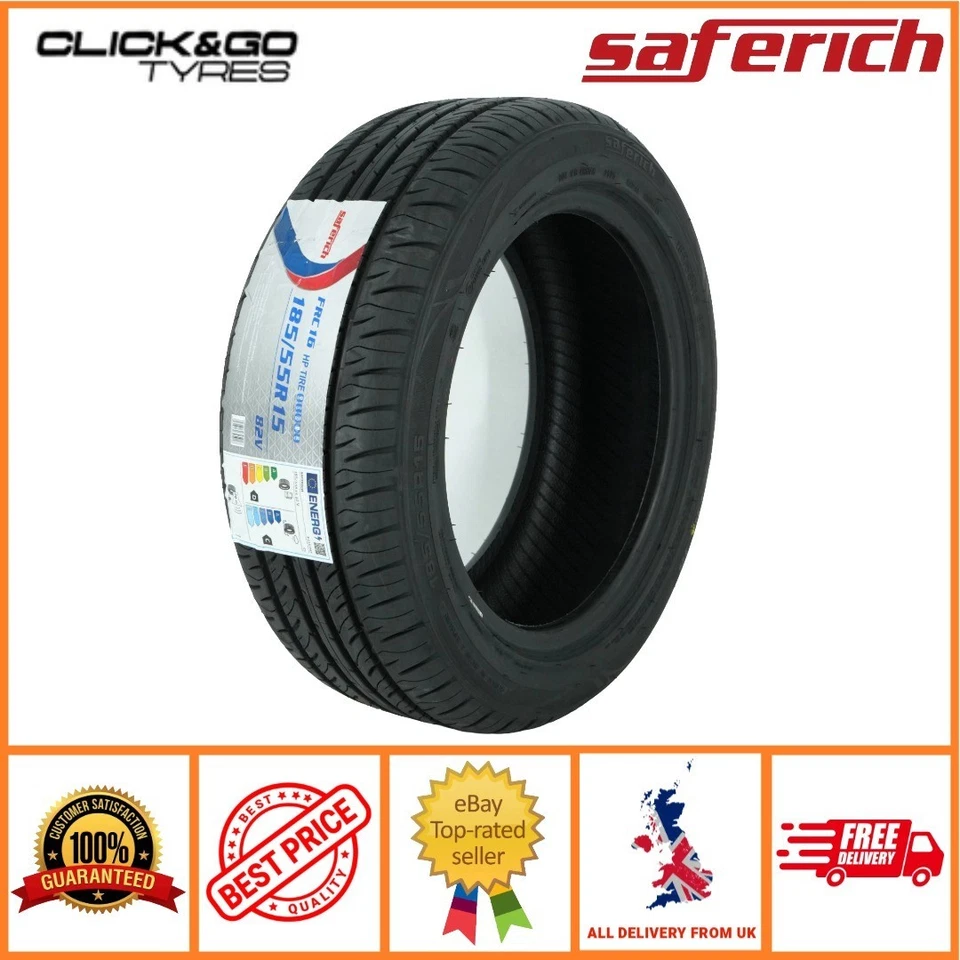 4 X 185/55R15 SAFERICH FRC16 82V-M+S TYRES- 185 55 15 - Image 2 of 4