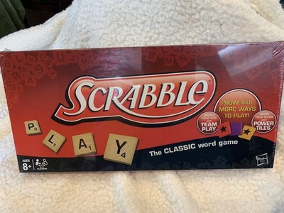 Scrabble The Classic Word Game Board Game by Hasbro 2012 NEW Sealed Family Night