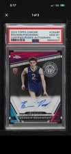 2023-24 Topps Chrome Sapphire Edition Brandin Podziemski PSA 10 GEM MT Auto 0q21