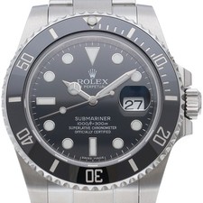 ROLEX Submariner Date Watch 116610LN Stainless Steel mensWatch black USED