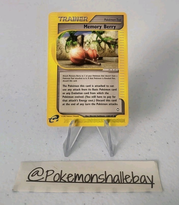 Memory Berry 128/147 - Aquapolis Set *NM* Uncommon Pokemon Card