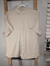 APT. 9 Premier Flex Beige Button-Up Polo Shirt Large