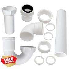 TGEOND P Trap Bathroom Sink Drain Pipe Kit 1-1/4" or 1-1/2"