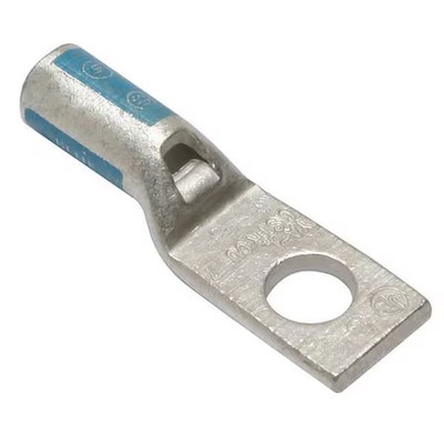 Burndy Ya6clbox One-Hole Compression Lug, 6 Awg Max, 1/4 In Stud, Standard