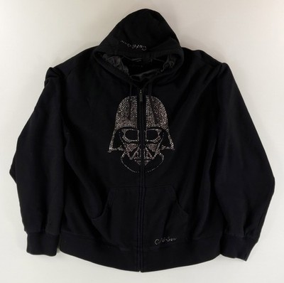 Marc Ecko Cut & Sew Darth Vader Star Wars Full Zip Hoodie Jacket Black Mens 3XL