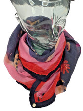 POM AMSTERDAM Scarf Shawl SP5921 size 100cm x 100cm New Collection RRP 79.-