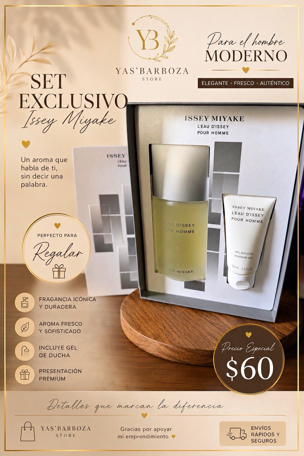 Issey Miyake L'Eau d'Issey Pour Homme Gift Set Spray + Shower Gel 50 ml