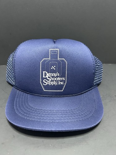 Vintage Snapback Trucker Hat One Size Blue "Denny’s Shooting Supplies"