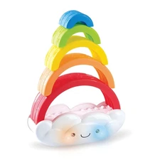 Musical Stack Learn Rainbow Toy with Lights Sounds and Colorful Arches
