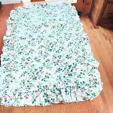 Longaberger Sentimental Rose White Vine King Size Pillow Shams. 33.5" x 19". LNC