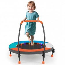 90 cm Mini Trampoline for Kids Indoor Outdoor Folding Small Rebounder Colorful
