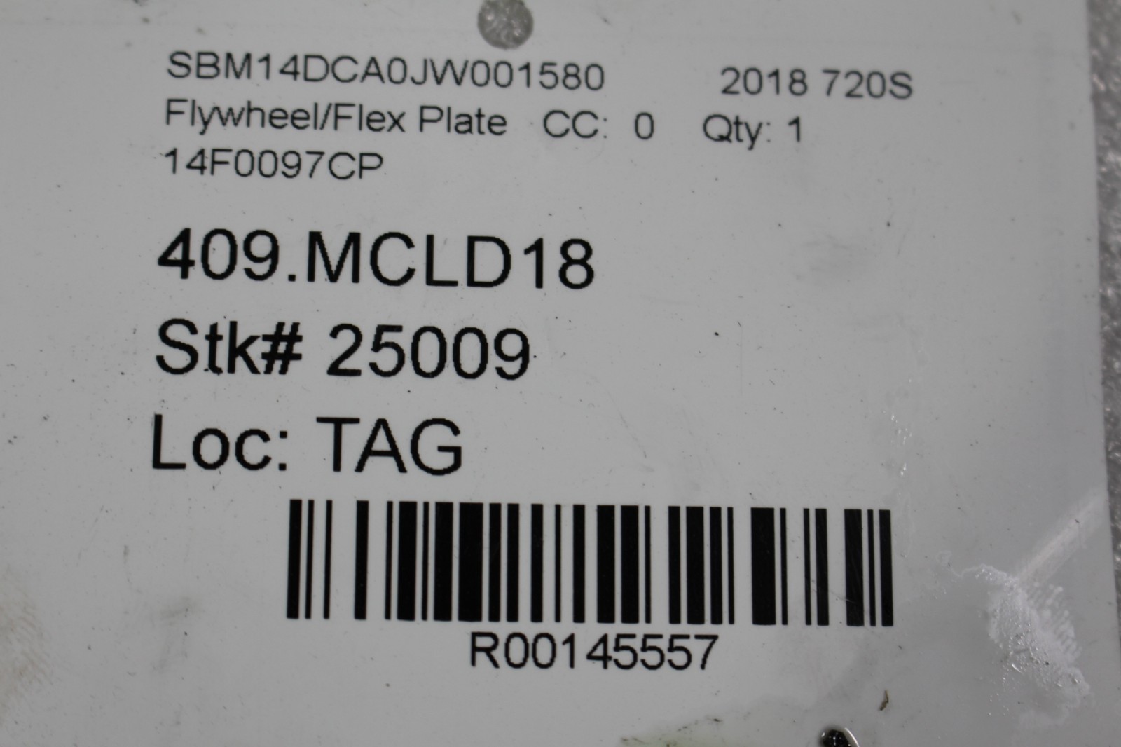 McLaren 720S, Flywheel / Flex Plate, Used, P/N 14F0097CP