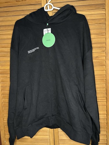 PANGAIA Graphic 5 Pangaia Hoodie Black Cotton Embroidered Size L NWT - Picture 4 of 8