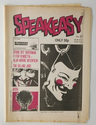 Speakeasy #85 Scarce V for Vendetta Alan Moore FN 1988