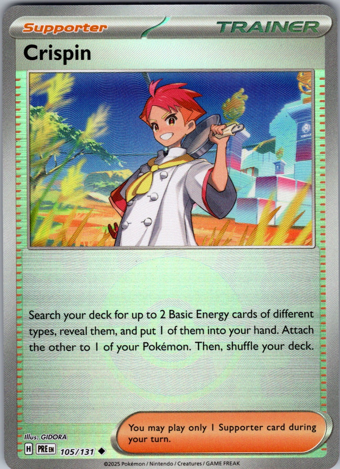 Crispin - (Poke Ball Pattern) 105/131 SV: Prismatic Evolutions Uncommon NM