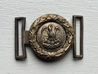 VINTAGE CIVIL WAR CONFEDERATE 2 PIECE LOUISIANA BELT BUCKLE EARLY REPRODUCTION