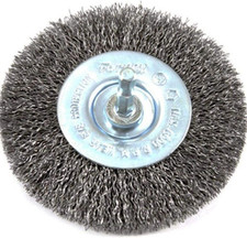 72739 Wire Wheel Brush, Coarse Crimped with 1/4-Inch Hex Shank, 4-Inch-By-.012-I