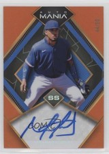 2023 Wild Card Mania Diamond Orange Rainbow 44/50 Maximo Acosta Auto 10k8