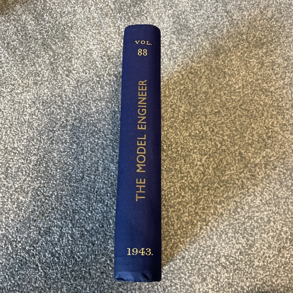 1943 vintage hobby Magazines Model Engineer complete bound Collection Jan-Jun - Image 2 of 4