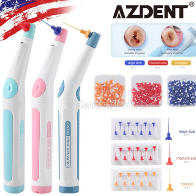 AZDENT Dental Endo Ultrasonic Sonic Activator Root Canal Irrigator + 60/150Tips