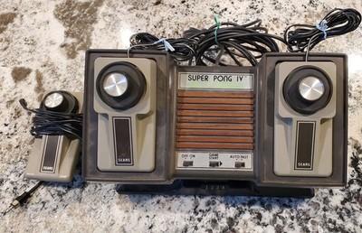 Vintage Sears Super Pong IV Tele-Games w/ 3 Controllers - For Parts