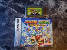 Mario and Luigi Superstar Saga GBA + Manual Authentic Contacts Cleaned GameBoy