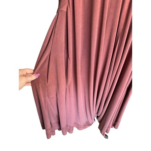 Free People Movement Seven Stars Jumpsuit Oversized Wide Leg Flowy Mauve Size XS - Picture 8 of 16